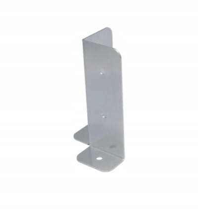 Sokkel til forbindelsesmaster, galvaniseret, 75x75x200x3 mm