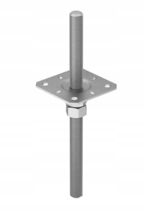 M20 mastfod 100x330x3mm galvaniseret