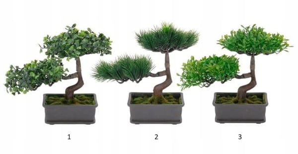 Kunstig bonsai plante i potte 23x15 cm