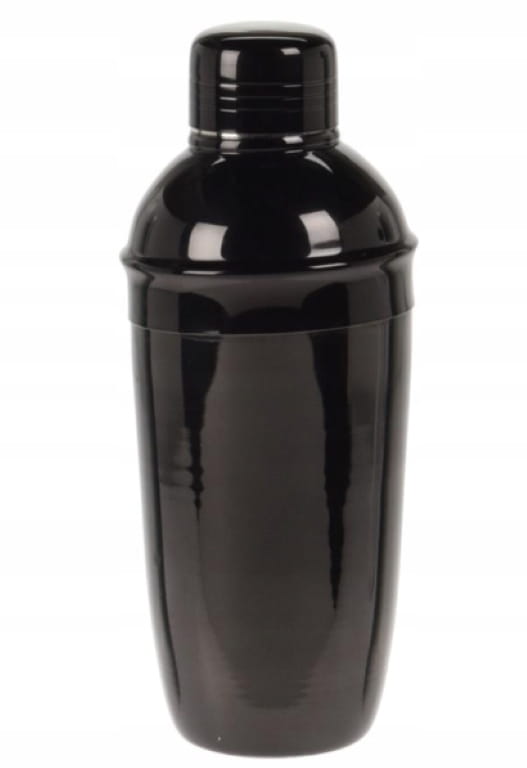 Baarimestarin shaker juomille ja cocktaileille, musta, 22x9 cm