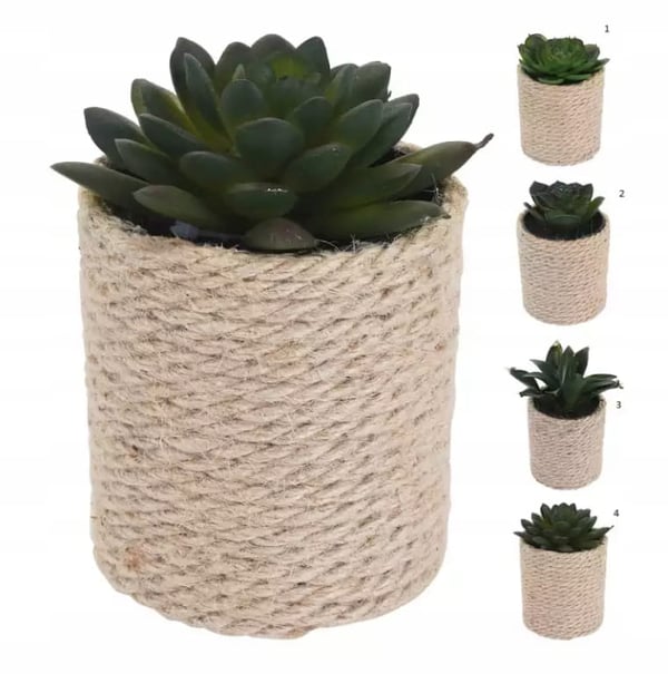 Dekorativ kunstig plante i potte 8x14 cm
