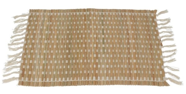 Rullattu pöytäliina lautasen alle, meriheinä, 45x35 cm