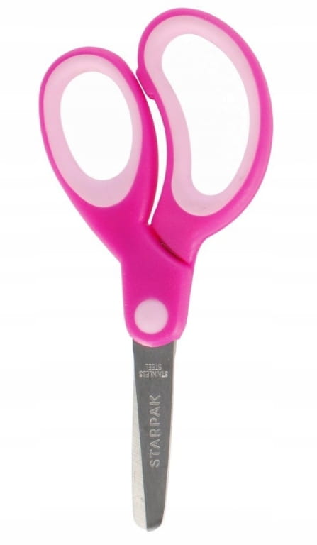 Ergonomiset lasten koulusakset, pyöristetyt, 13 cm