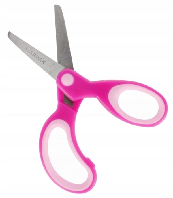 Ergonomiset lasten koulusakset, pyöristetyt, 13 cm