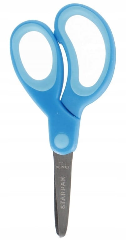 Ergonomiset lasten koulusakset, pyöristetyt, 13 cm
