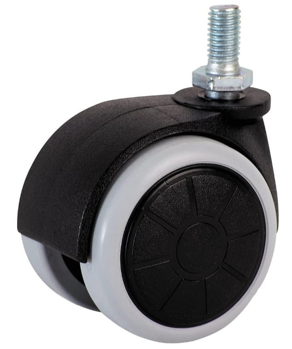 Kääntyvä huonekalupyörä 50 mm 35 kg 8 mm:n karalla
