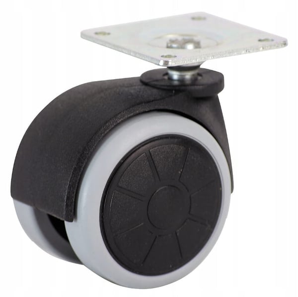 Möbelhjul med 50 mm platta 50 kg för paneler utan broms Möbelhjul med 50 mm platta 50 kg för paneler utan broms