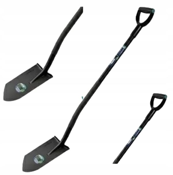 Skarp spade med stålhåndtag 120 cm