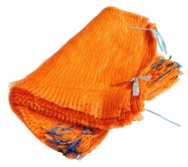 Netposer til grøntsager og frugt orange 50x80 cm Netposer til grøntsager og frugt orange 50x80 cm