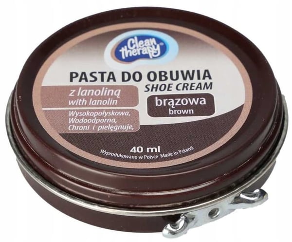 Brun skokräm 40 ml vattenfast