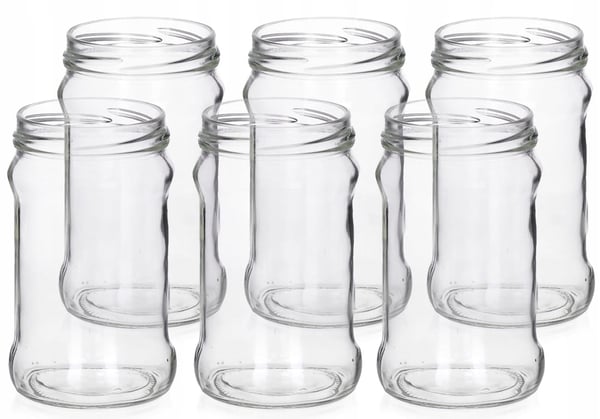 Glas krukker til mad og syltede varer 6 stk 315 ml