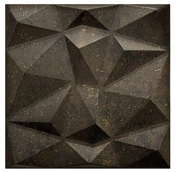 Koristeelliset seinäpaneelit 50x50 cm, 8 kpl pakkaus, antrasiitti