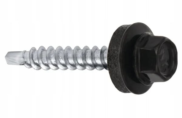 Farmerskrue til facademontering, selvborende, 4,8x35 mm, 100 stk., grå