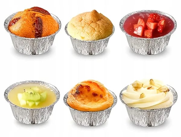 Alumiiniset muffini- ja kuppikakkuvuoat, 12 kpl