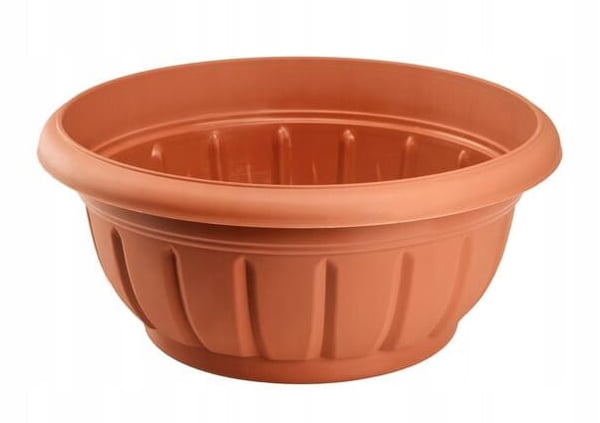 Verona terrakotta plastik urtepotte skål 26x12 cm