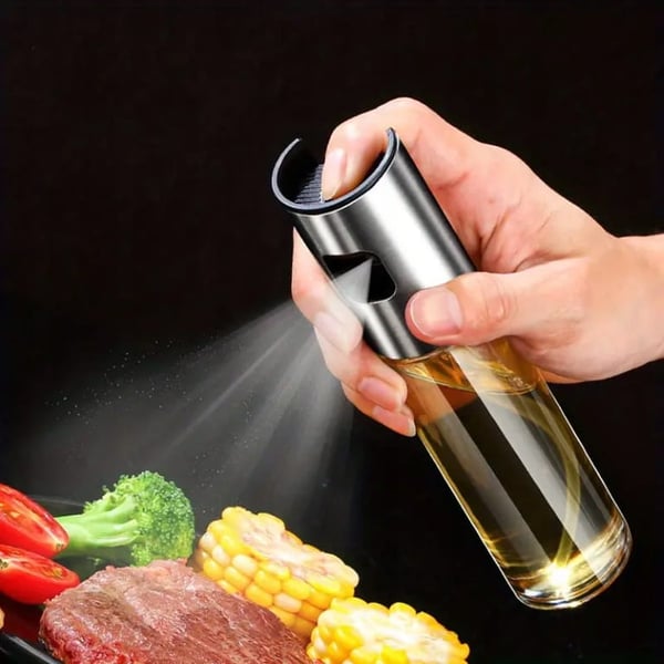 Öljy- ja etikkapullo 100 ml keittiöön läpinäkyvä