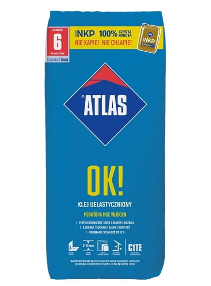 ATLAS elastisk fliseklæber 25 kg