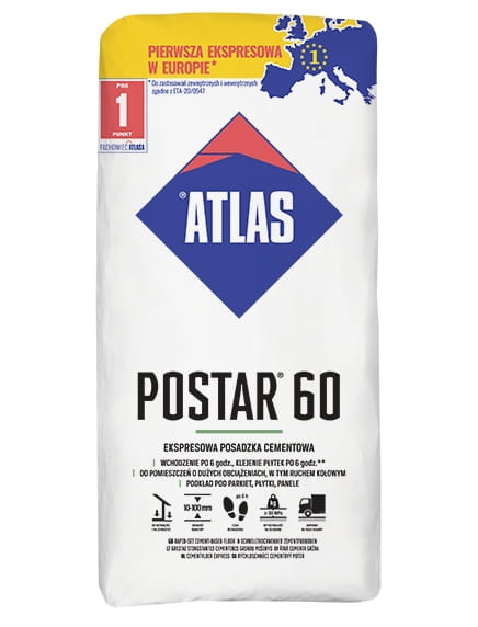 Atlas Cementgulv hurtigtørrende 25 kg