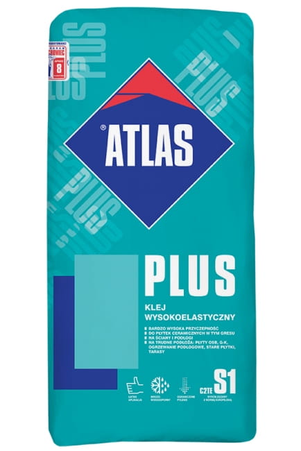 Atlas Plus Højelastisk fliseklæber 25 kg deformerbar Atlas Plus Højelastisk fliseklæber 25 kg deformerbar