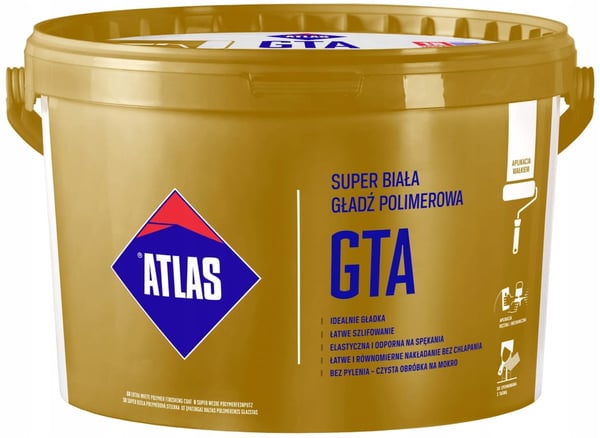 Atlas GTA Polymer spartel 18 kg super hvid