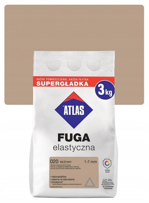 Atlas joustava saumauslaasti 3 kg beige