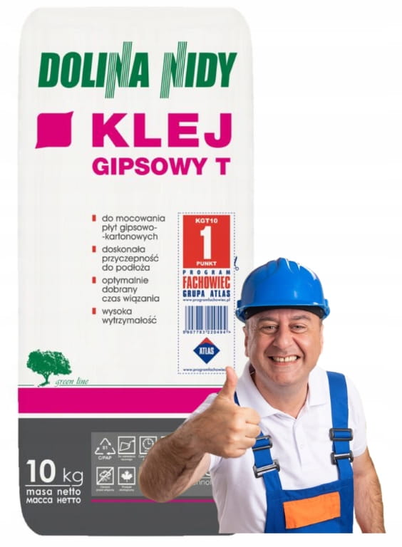 Dolina Nidy gipslim T 10 kg til montering af gipsplader
