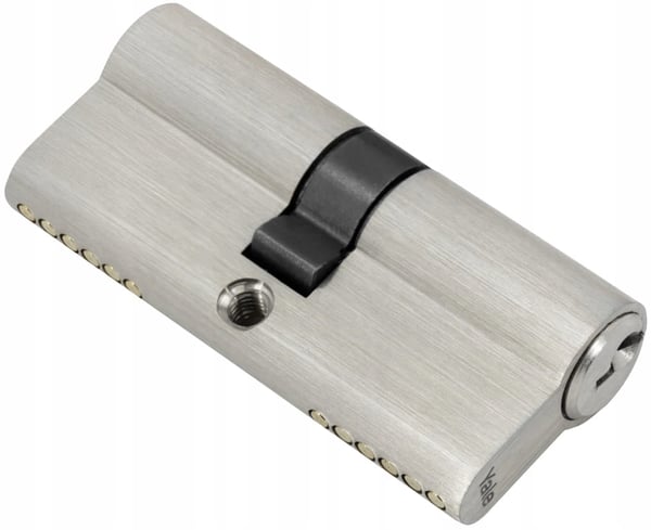 Satin cylinderlåsindsats 30/40 mm + 3 nøgler
