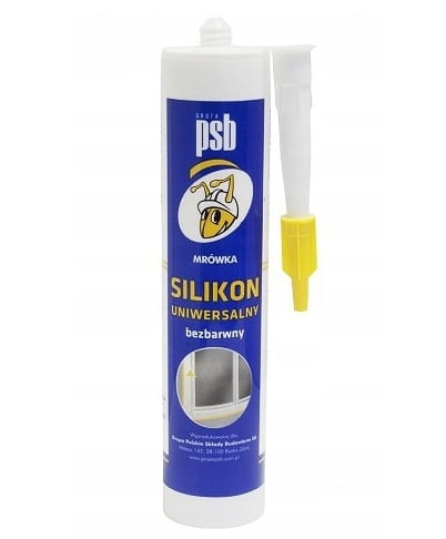 Universal silikone, farveløs, 310 ml