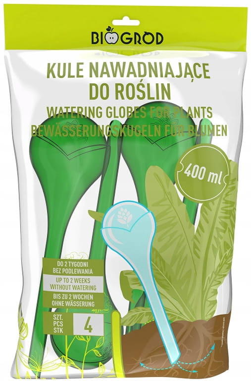 Set med 4 blombevattningsbollar 400ml