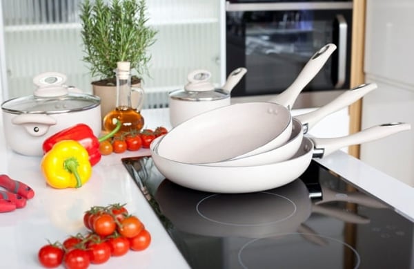Non-stick stegepande 18 cm beige GRANITA