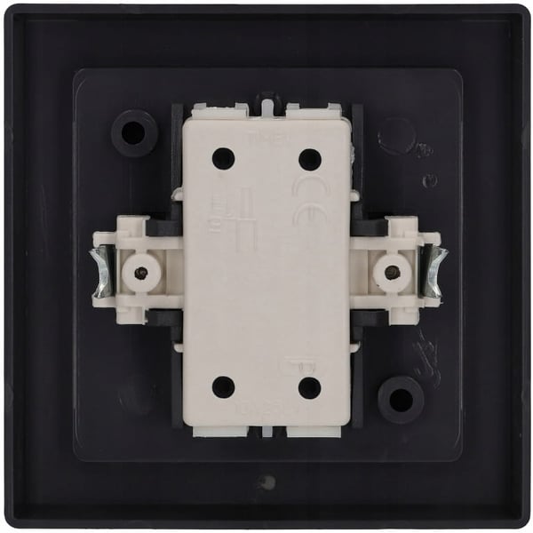 Ringeafbryder 250V 10A IP20 indbygget Mat sort