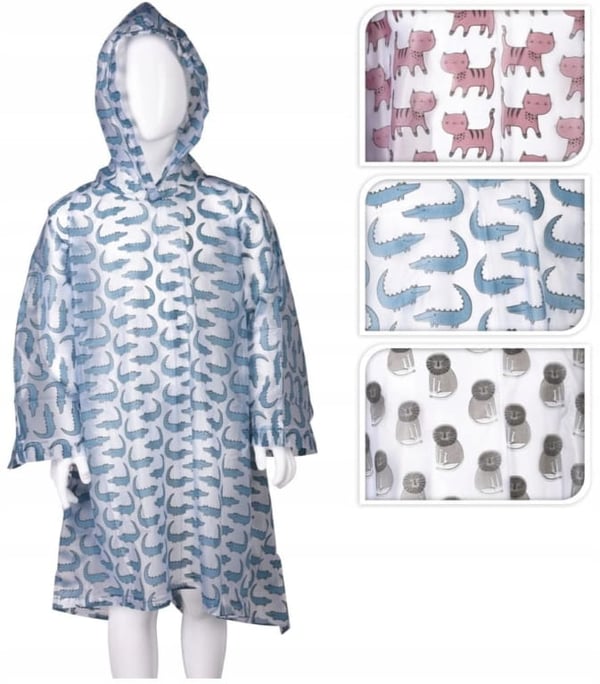 Lasten sadetakki, vedenpitävä poncho