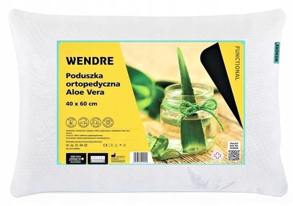 Ortopædisk pude Aloe Vera 40x60cm Komfortabel og sund