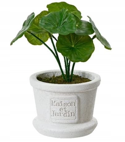 Kunstig plante i dekorativ potte 8x17cm grøn dekorativ