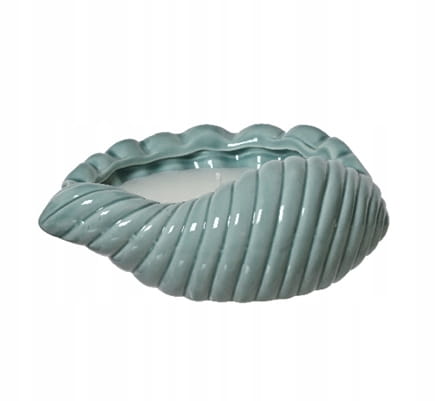 Citronduftlys i porcelænsskal 13,4x5cm dekoreret voks