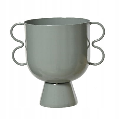 Dekorativ metal potteomslag 19x13,5x17cm
