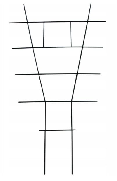 Stege för krukväxter 51x29 cm Grön ståltråd