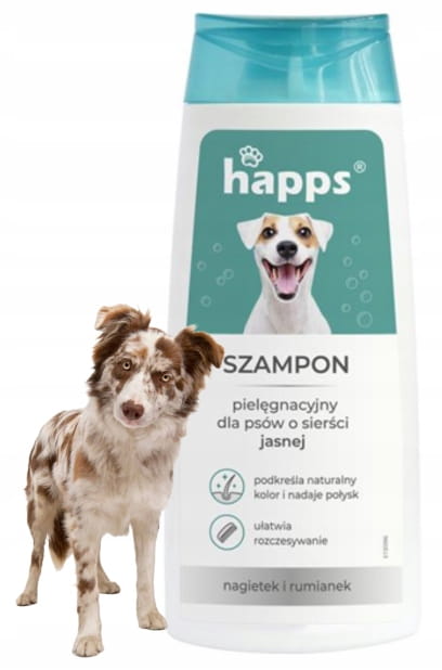 Happs kosteuttava shampoo vaaleille koirille 200ml Happs kosteuttava shampoo vaaleille koirille 200ml