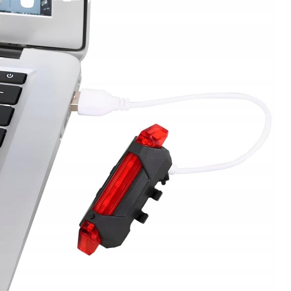 LED-takavalo polkupyörään microUSB