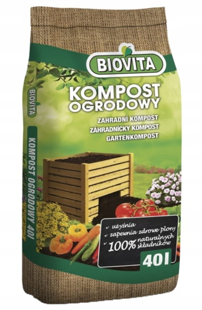 Havekompost 40L Naturlig måde til frugtbar jord og sunde planter