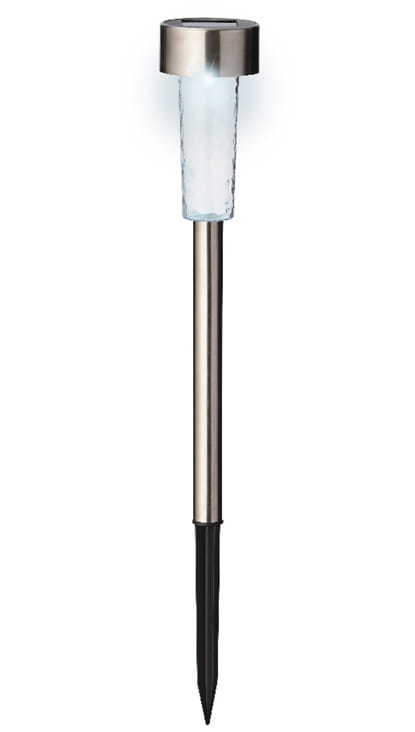 Solcellehavelampe 28 cm LED koldhvidt lys