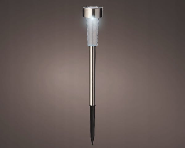 Solcellehavelampe 28 cm LED koldhvidt lys