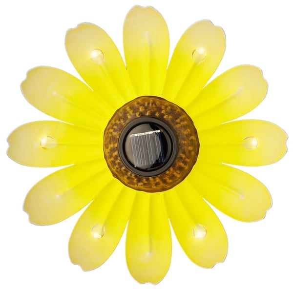 Solcelledrevet LED-blomst 14x4cm dekorativ havelampe
