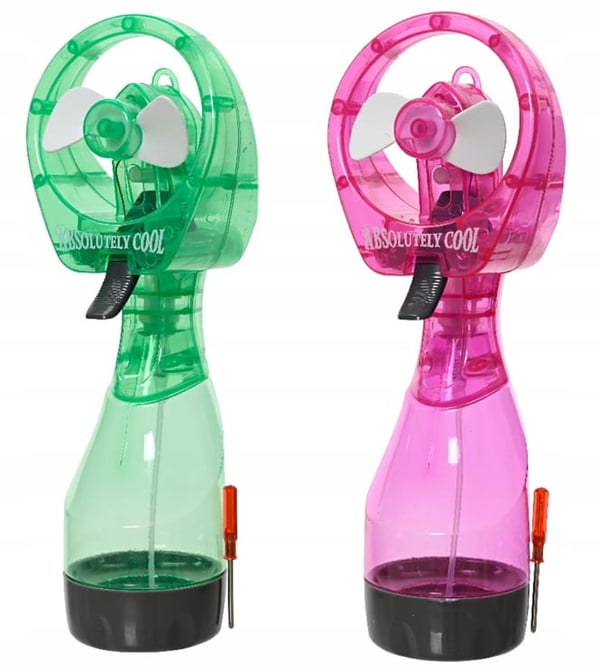 Batteridrevet plastikventilator 10x27,5x7,8 cm Let, praktisk ventilator