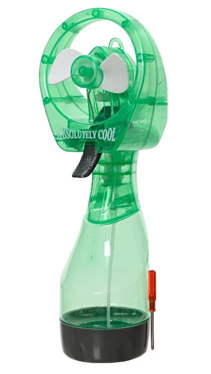 Batteridrevet plastikventilator 10x27,5x7,8 cm Let, praktisk ventilator