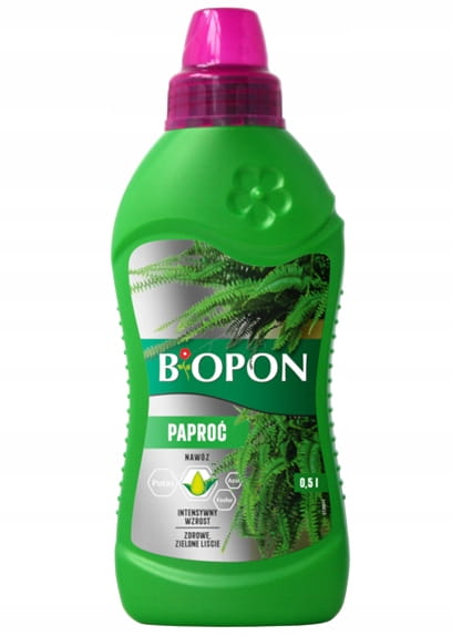 Biopon Gödsel för ormbunkar 0,5 L Specialiserat preparat för vård av ormbunkar