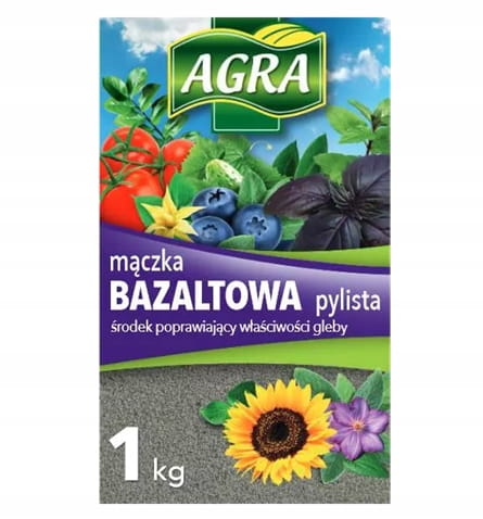 Basaltmel 3 kg naturlig mineralgødning for sund og frugtbar jord