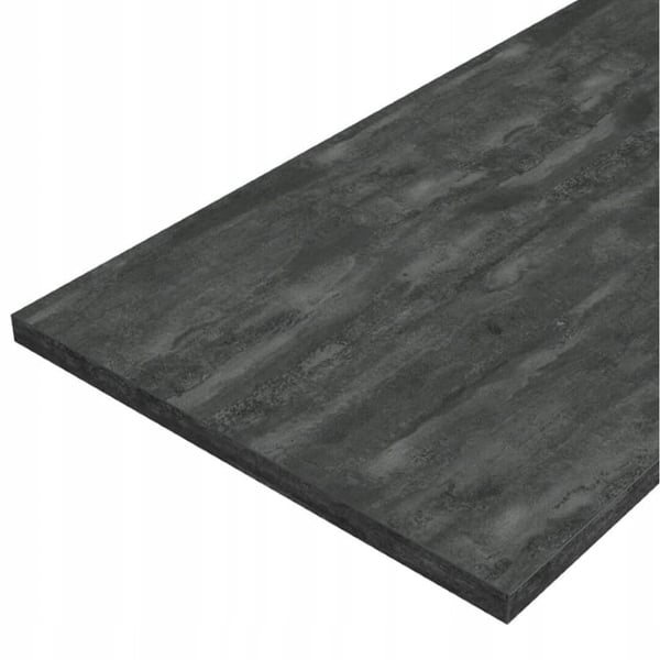 Universell badrumsbänkskiva 60x46cm Svart betonglaminerad möbelskiva