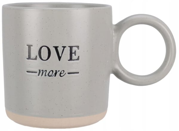 Keramisk krus med tekst 350ml 9x9,5cm