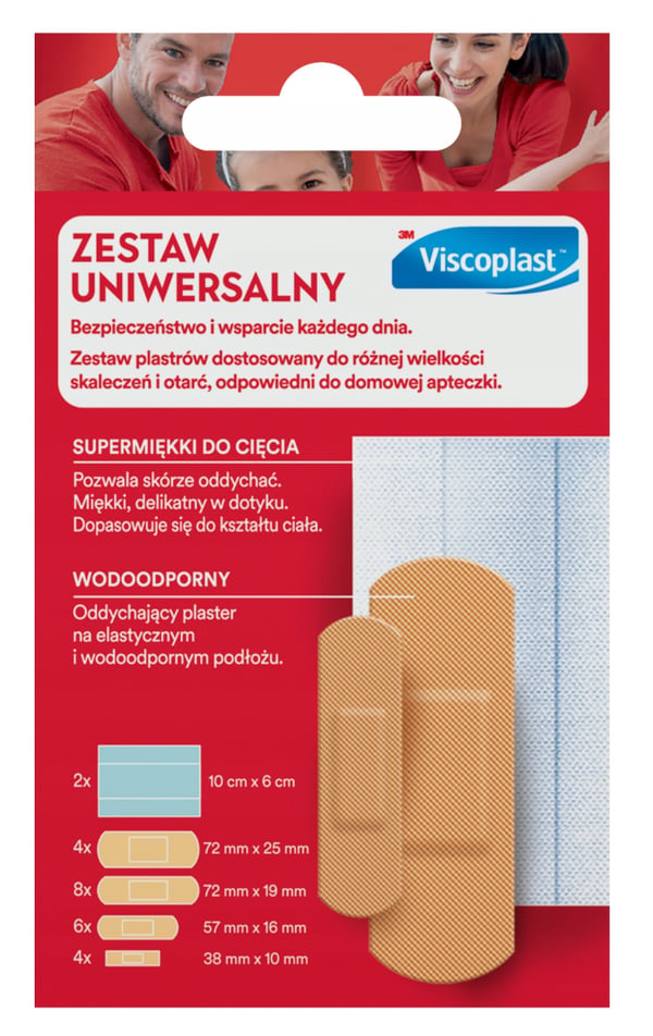 Viscoplast-laastarit yleiskäyttöinen setti 24 osaa